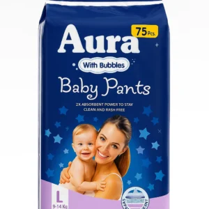 Aura baby diaper sze large